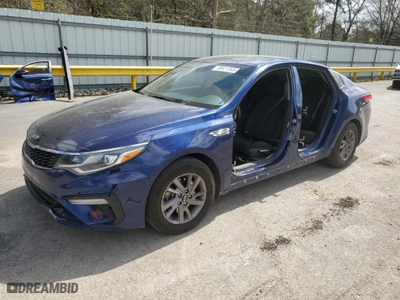2020 Kia Optima LX with VIN 5XXGT4L39LG403321, listed as a Copart auction lot 48821355 with 122,388 mi miles and Salvage Title. Bid and sale history available at carsss.com. Image 1.