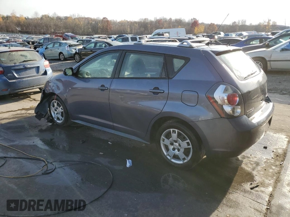 2009 Pontiac Vibe with VIN 5Y2SM67049Z452998, listed as a Copart auction lot 78538494 with 184,596 mi miles and Salvage Title. Bid and sale history available at carsss.com. Image 2.