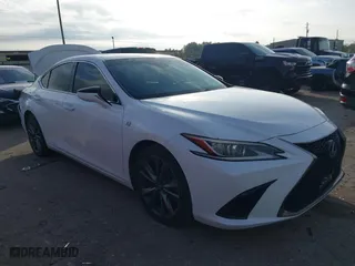 2019 Lexus ES with VIN 58ABZ1B17KU023446, listed as a IAAI auction lot 41231486 with 96,387 mi miles. Bid and sale history available at carsss.com. Image 1.
