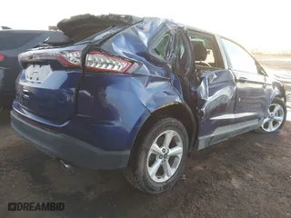 2015 Ford Edge SE with VIN 2FMTK3G8XFBB38927, listed as a IAAI auction lot 41239885 with 43,926 mi miles. Bid and sale history available at carsss.com. Image 4.