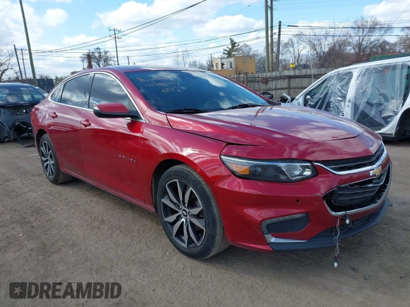 2016 Chevrolet Malibu LT with VIN 1G1ZF5SX9GF203661, listed as a IAAI auction lot 41988477 with 117,690 mi miles and . Bid and sale history available at DreamBid. Image 1.