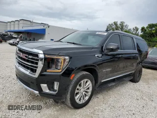 2022 GMC Yukon XL SLT with VIN 1GKS2GKD4NR236685, listed as a Copart auction lot 46396965 with 70,093 mi miles and Non Repairable. Bid and sale history available at carsss.com. Image 1.