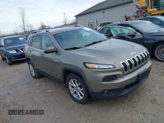 2016 Jeep Cherokee Latitude with VIN 1C4PJLCS4GW347218, listed as a IAAI auction lot 41651285 with 95,169 mi miles. Bid and sale history available at carsss.com. Image 1.