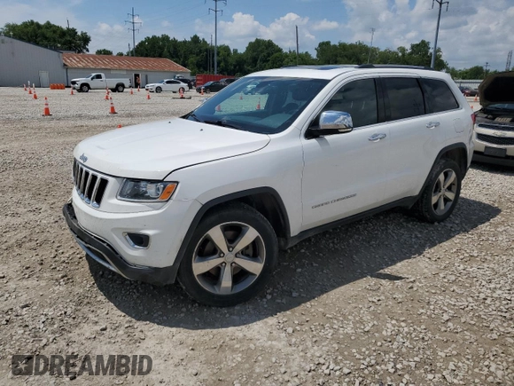 2016 Jeep Grand Cherokee Limited with VIN 1C4RJFBM1GC332741, listed as a Copart auction lot 63408575 with 181,504 mi miles and Salvage title. Bid and sale history available at DreamBid. Image 1.