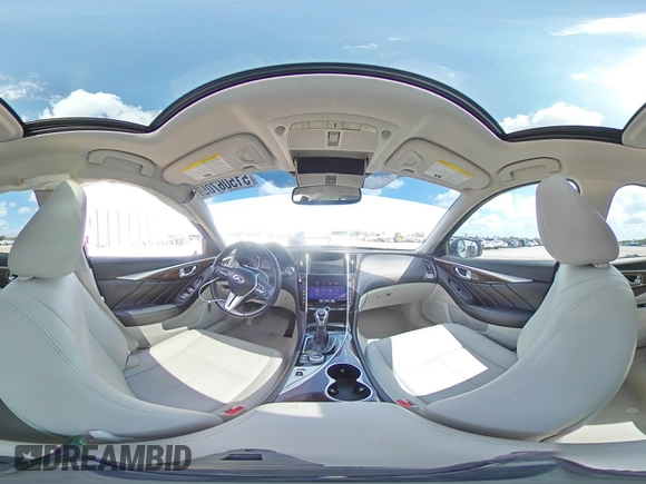 2018 Infiniti Q50 Luxe with VIN JN1EV7AP6JM350922, listed as a Copart auction lot 51506705 with 74,580 mi miles and Salvage Title. Bid and sale history available at DreamBid. Image 12.