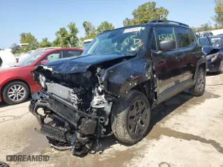 2019 Jeep Renegade Sport with VIN ZACNJBAB5KPK47457, listed as a Copart auction lot 67873674 with 55,262 mi miles and Salvage Title. Bid and sale history available at carsss.com. Image 1.