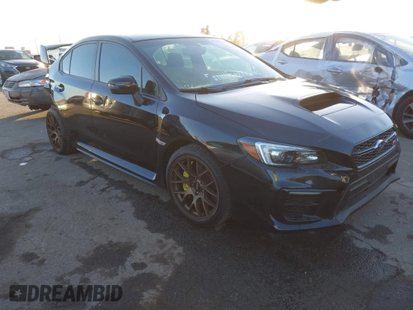 2020 Subaru WRX STI with VIN JF1VA2S65L9830771, listed as a IAAI auction lot 41360199 with 39,566 mi miles and . Bid and sale history available at DreamBid. Image 1.