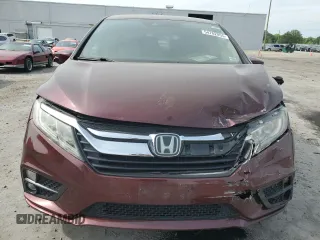 2018 Honda Odyssey EX with VIN 5FNRL6H58JB040766, listed as a Copart auction lot 54702055 with 98,445 mi miles and Salvage title. Bid and sale history available at DreamBid. Image 5.