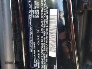 2021 Polestar 2 Launch Edition z VIN LPSED3KA1ML008901, wystawiony jako Copart lot #41523945 z przebiegiem Nie podano mil oraz Szkody całkowita. Historia ofert i sprzedaży dostępna na DreamBid. Obrazek 12.