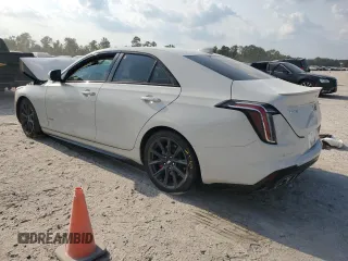 2021 Cadillac CT4 V-Series z VIN 1G6DD5RL8M0144730, wystawiony jako Copart lot #68945794 z przebiegiem 54 605 mil mil oraz Szkody całkowita. Historia ofert i sprzedaży dostępna na DreamBid. Obrazek 2.