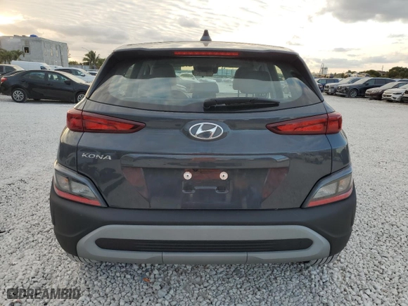 2023 Hyundai Kona SE with VIN KM8K22AB1PU019542, listed as a Copart auction lot 88978355 with 9,103 mi miles and Salvage Title. Bid and sale history available at carsss.com. Image 6.