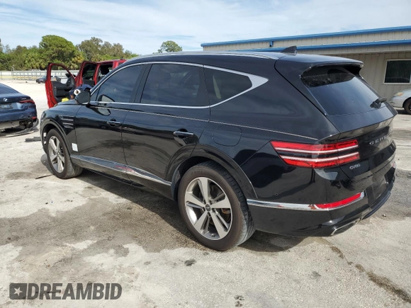 2021 Genesis GV80 with VIN KMUHB4SB1MU062943, listed as a Copart auction lot 82131414 with 36,805 mi miles and Non repairable. Bid and sale history available at DreamBid. Image 2.
