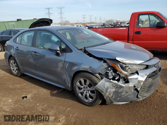 2024 Toyota Corolla LE with VIN 5YFB4MDE6RP126053, listed as a Copart auction lot 48744755 with 25,262 mi miles and Salvage Title. Bid and sale history available at carsss.com. Image 4.
