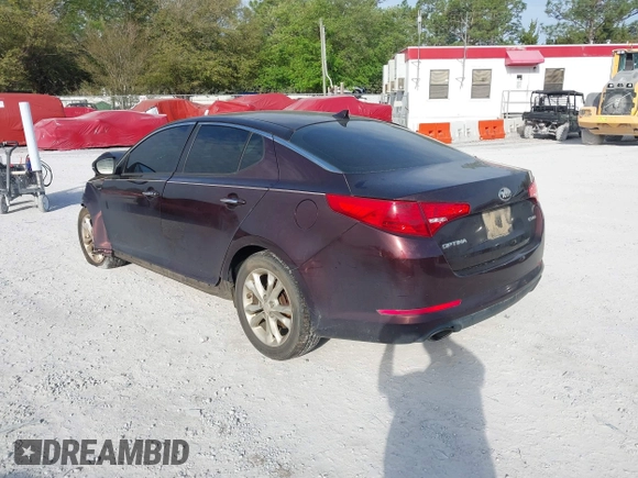 2013 Kia Optima EX with VIN 5XXGN4A72DG193243, listed as a IAAI auction lot 41895565 with 203,846 mi miles. Bid and sale history available at carsss.com. Image 3.