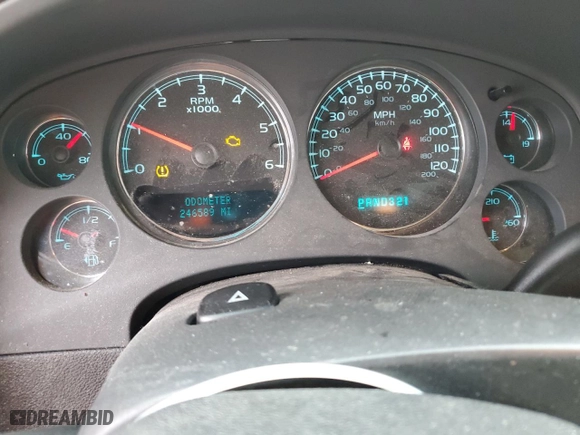2008 Chevrolet Suburban LT w/3LT with VIN 3GNFC16098G143610, listed as a Copart auction lot 52948285 with 246,589 mi miles and Salvage Title. Bid and sale history available at carsss.com. Image 9.