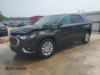 2019 Chevrolet Traverse LT Cloth with VIN 1GNERGKW0KJ157621, listed as a Copart auction lot 59311005 with 123,625 mi miles and Salvage title. Bid and sale history available at DreamBid. Image 1.