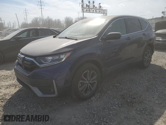 2020 Honda CR-V EX with VIN 5J6RW2H53LL015364, listed as a Copart auction lot 49059225 with 74,947 mi miles and Salvage Title. Bid and sale history available at carsss.com. Image 1.