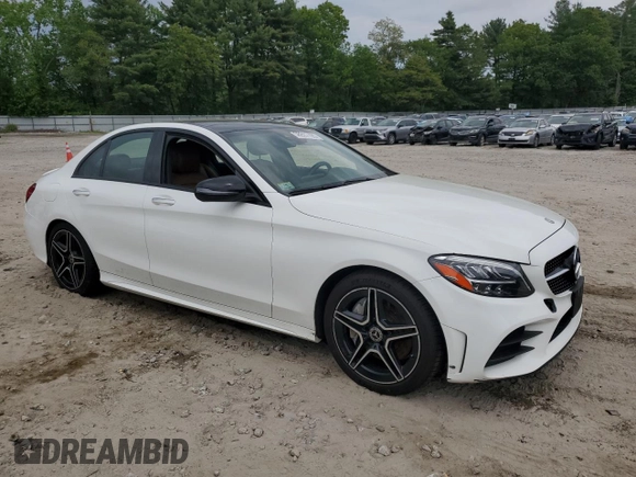 2019 Mercedes-Benz C 300 with VIN 55SWF8EB0KU284346, listed as a Copart auction lot 58927195 with Not provided miles and Salvage title. Bid and sale history available at DreamBid. Image 4.