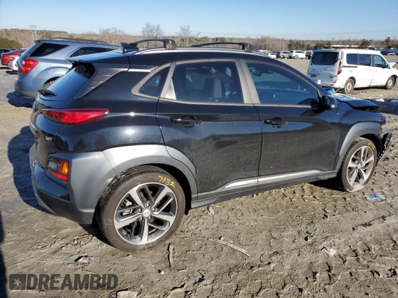 2021 Hyundai Kona Limited with VIN KM8K33A58MU729773, listed as a Copart auction lot 42916525 with 67,458 mi miles and Salvage Title. Bid and sale history available at carsss.com. Image 3.