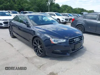 2014 Audi A5 Premium Plus with VIN WAULFAFR4EA034285, listed as a IAAI auction lot 42680210 with 141,489 mi miles and . Bid and sale history available at DreamBid. Image 1.