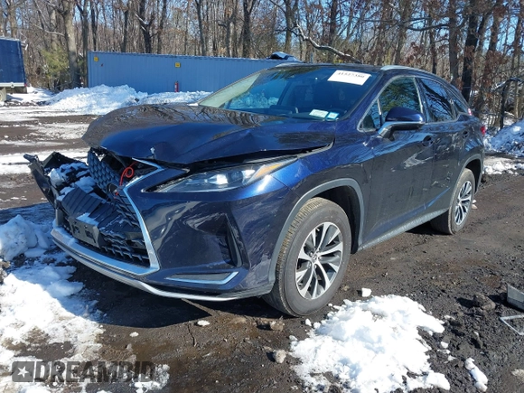 2021 Lexus RX with VIN 2T2HZMDA4MC277227, listed as a IAAI auction lot 41527380 with 52,580 mi miles. Bid and sale history available at carsss.com. Image 2.