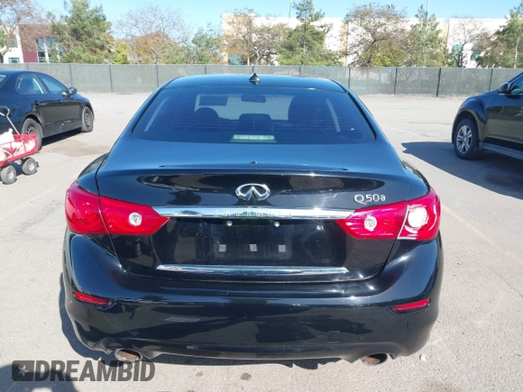 2015 Infiniti Q50 Premium with VIN JN1BV7AP2FM353536, listed as a IAAI auction lot 41815730 with Not Provided miles. Bid and sale history available at carsss.com. Image 16.