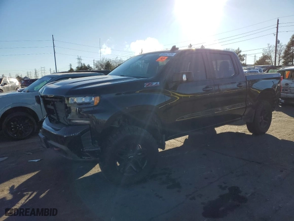 2019 Chevrolet Silverado 1500 LT Trail Boss with VIN 3GCPYFEDXKG267067, listed as a Copart auction lot 88442125 with 69,187 mi miles and Salvage Title. Bid and sale history available at carsss.com. Image 1.