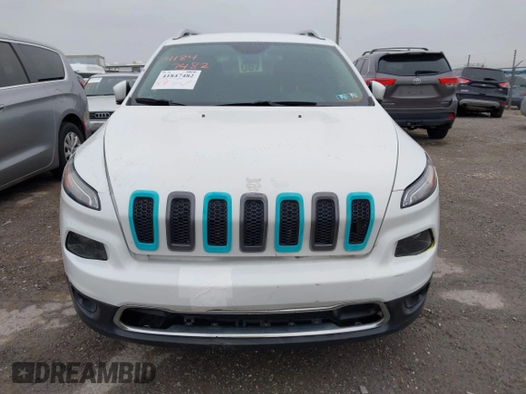 2016 Jeep Cherokee High Altitude with VIN 1C4PJLDB3GW160745, listed as a IAAI auction lot 41847482 with 125,180 mi miles. Bid and sale history available at carsss.com. Image 12.