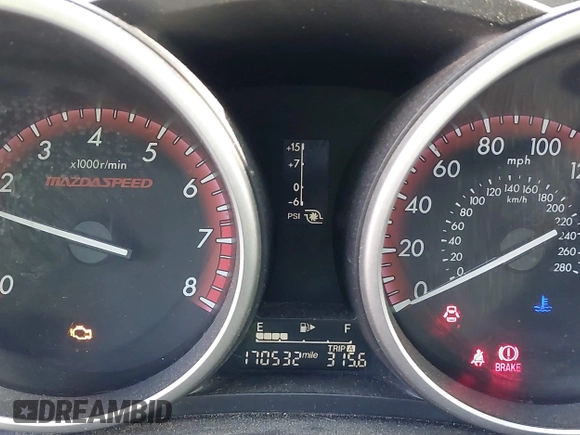 2012 Mazda 3 Mazdaspeed3 Touring with VIN JM1BL1L35C1546898, listed as a IAAI auction lot 41830040 with 170,532 mi miles and . Bid and sale history available at DreamBid. Image 7.