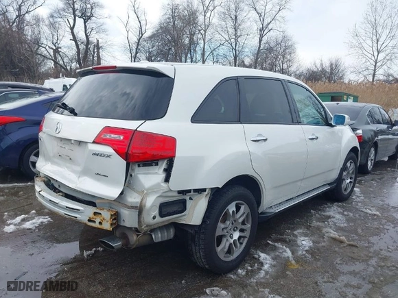 2008 Acura MDX Tech Pkg with VIN 2HNYD28398H519437, listed as a IAAI auction lot 41289430 with 135,561 mi miles. Bid and sale history available at carsss.com. Image 4.