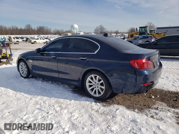 2014 BMW 5 Series 535i xDrive with VIN WBA5B3C54ED533572, listed as a Copart auction lot 89308205 with 130,486 mi miles and Salvage Title. Bid and sale history available at carsss.com. Image 2.
