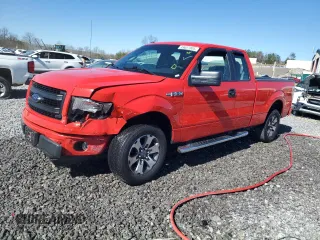 2013 Ford F-150 XL with VIN 1FTFX1CF8DFD90845, listed as a Copart auction lot 49657005 with 113,509 mi miles and Salvage Title. Bid and sale history available at carsss.com. Image 1.