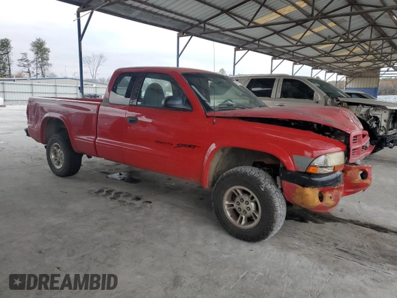 1999 Dodge Dakota SLT with VIN 1B7GG22Y5XS276472, listed as a Copart auction lot 85417774 with 264,833 mi miles and Salvage Title. Bid and sale history available at DreamBid. Image 4.