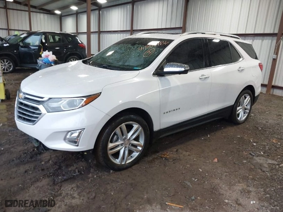 2019 Chevrolet Equinox Premier with VIN 2GNAXNEV6K6118122, listed as a IAAI auction lot 41551786 with 128,948 mi miles. Bid and sale history available at carsss.com. Image 2.