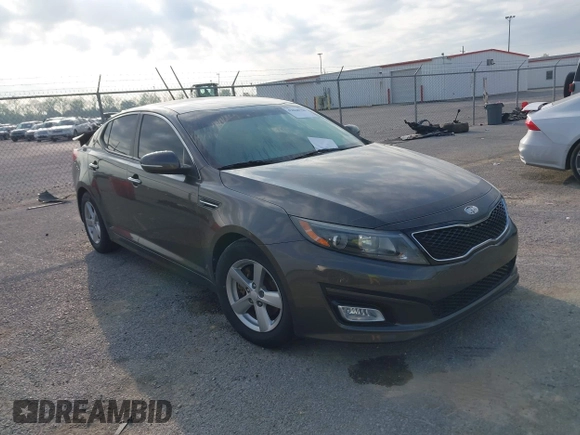 2014 Kia Optima LX with VIN 5XXGM4A73EG300966, listed as a IAAI auction lot 42048798 with 110,478 mi miles. Bid and sale history available at carsss.com. Image 1.