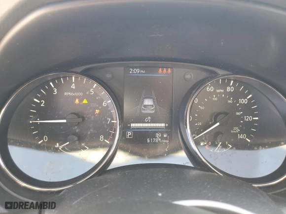 2021 Nissan Rogue Sport SV with VIN JN1BJ1BVXMW572610, listed as a Copart auction lot 47960785 with 51,781 mi miles and Salvage Title. Bid and sale history available at carsss.com. Image 9.