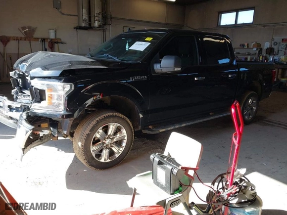 2018 Ford F-150 XL with VIN 1FTEW1EG5JFA04916, listed as a IAAI auction lot 41885145 with 147,654 mi miles. Bid and sale history available at carsss.com. Image 2.