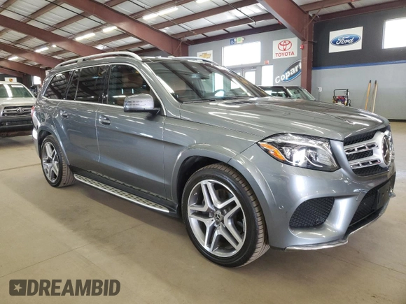 2017 Mercedes-Benz GLS 550 z VIN 4JGDF7DE8HA906607, wystawiony jako Copart lot #54555835 z przebiegiem 124 702 mil mil oraz Czysty tytuł • Clean title. Historia ofert i sprzedaży dostępna na DreamBid. Obrazek 4.