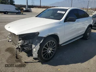 2019 Mercedes-Benz GLC with VIN WDC0J4KB8KF664656, listed as a Copart auction lot 77485874 with 75,978 mi miles and Salvage Title. Bid and sale history available at carsss.com. Image 1.