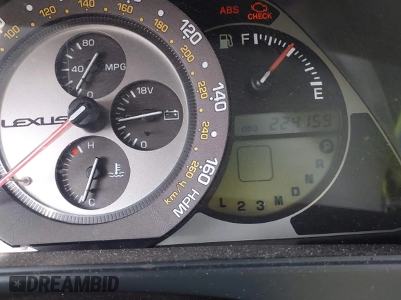2004 Lexus IS 300/350 with VIN JTHBD192940085979, listed as a IAAI auction lot 41758568 with 224,159 mi miles and . Bid and sale history available at DreamBid. Image 7.