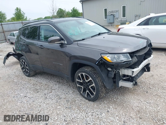2018 Jeep Compass Limited with VIN 3C4NJDCB1JT481078, listed as a IAAI auction lot 42215310 with 58,629 mi miles and . Bid and sale history available at DreamBid. Image 1.