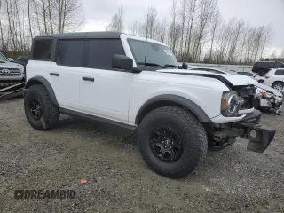 2022 Ford Bronco with VIN 1FMEE5BP7NLB60151, listed as a Copart auction lot 50958365 with 24,594 mi miles and Salvage Title. Bid and sale history available at DreamBid. Image 4.