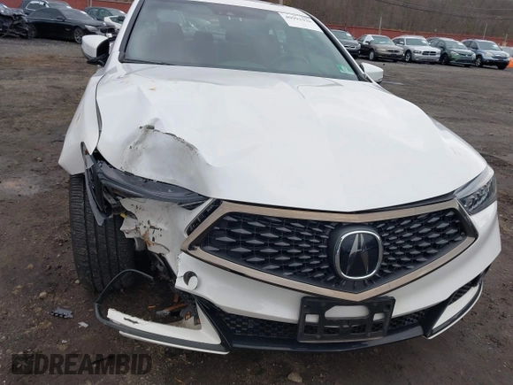 2019 Acura TLX w/A-Spec Pkg with VIN 19UUB1F61KA002075, listed as a IAAI auction lot 40991938 with 49,402 mi miles. Bid and sale history available at carsss.com. Image 18.