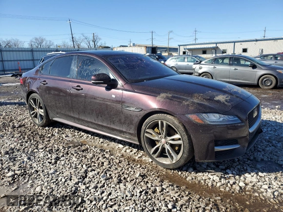 2016 Jaguar XF with VIN SAJBL4BVXGCY00346, listed as a Copart auction lot 48120795 with 214,762 mi miles and Salvage Title. Bid and sale history available at DreamBid. Image 4.
