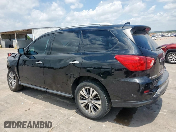 2019 Nissan Pathfinder SL with VIN 5N1DR2MN1KC628235, listed as a Copart auction lot 58957095 with 169,000 mi miles and Salvage title. Bid and sale history available at DreamBid. Image 2.