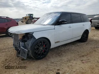 2016 Land Rover Range Rover Supercharged with VIN SALGS3EF9GA296544, listed as a Copart auction lot 45184955 with 34,131 mi miles and Salvage Title. Bid and sale history available at carsss.com. Image 1.