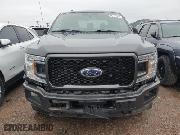 2019 Ford F-150 XL with VIN 1FTEW1E49KKF02664, listed as a Copart auction lot 46167605 with 101,759 mi miles and Salvage title. Bid and sale history available at DreamBid. Image 5.