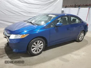 2012 Honda Civic EX with VIN 2HGFB2F84CH537761, listed as a Copart auction lot 49879655 with 169,003 mi miles and Salvage Title. Bid and sale history available at DreamBid. Image 1.