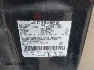 2006 Ford F-150 XLT с VIN 1FTRW12W66FB02521, выставлен на аукционе IAAI как лот 42381952 с пробегом Не указан миль и . История ставок и продаж доступна на DreamBid. Изображение 9.