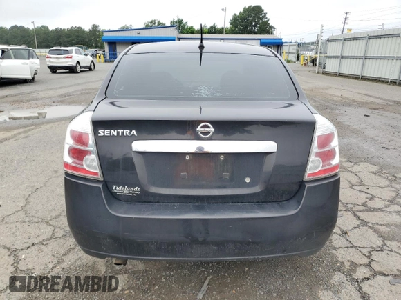 2010 Nissan Sentra S with VIN 3N1AB6AP8AL652126, listed as a Copart auction lot 54216485 with 249,769 mi miles and Salvage Title. Bid and sale history available at carsss.com. Image 6.